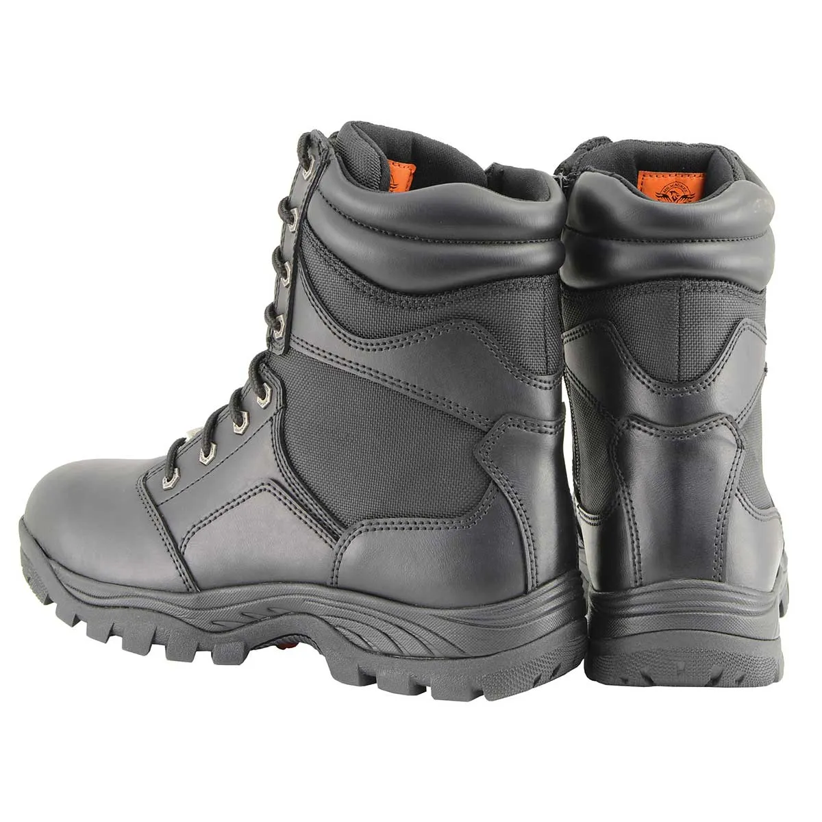 Milwaukee Leather MBM9135 Mens Black Lace-Up Waterproof Work Boots