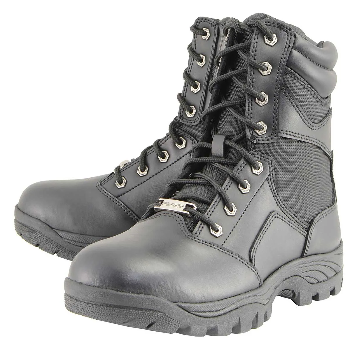 Milwaukee Leather MBM9135 Mens Black Lace-Up Waterproof Work Boots