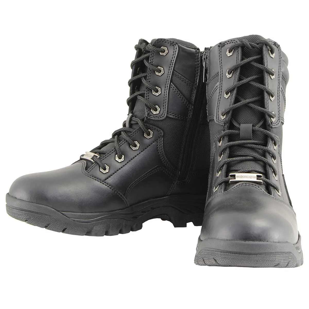 Milwaukee Leather MBM9135 Mens Black Lace-Up Waterproof Work Boots
