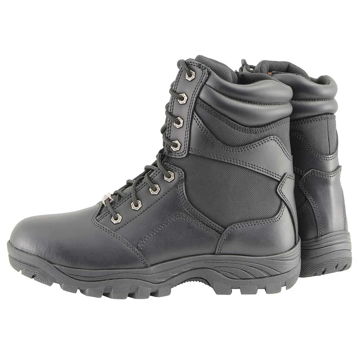 Milwaukee Leather MBM9135 Mens Black Lace-Up Waterproof Work Boots