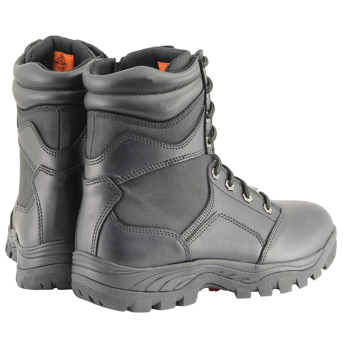 Milwaukee Leather MBM9135 Mens Black Lace-Up Waterproof Work Boots