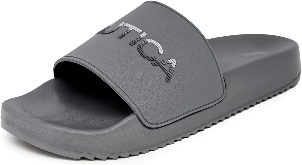 Nautica Men's Slide Sandals  Comfortable Slip-On Pool & Beach Shoes with Cushioned Footbed for Casual Wear
