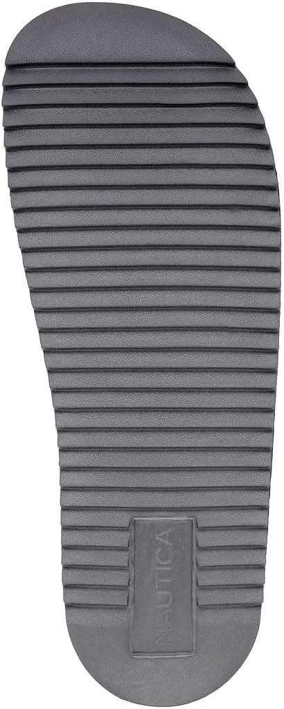 Nautica Men's Slide Sandals  Comfortable Slip-On Pool & Beach Shoes with Cushioned Footbed for Casual Wear