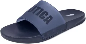 Nautica Men's Slide Sandals  Comfortable Slip-On Pool & Beach Shoes with Cushioned Footbed for Casual Wear