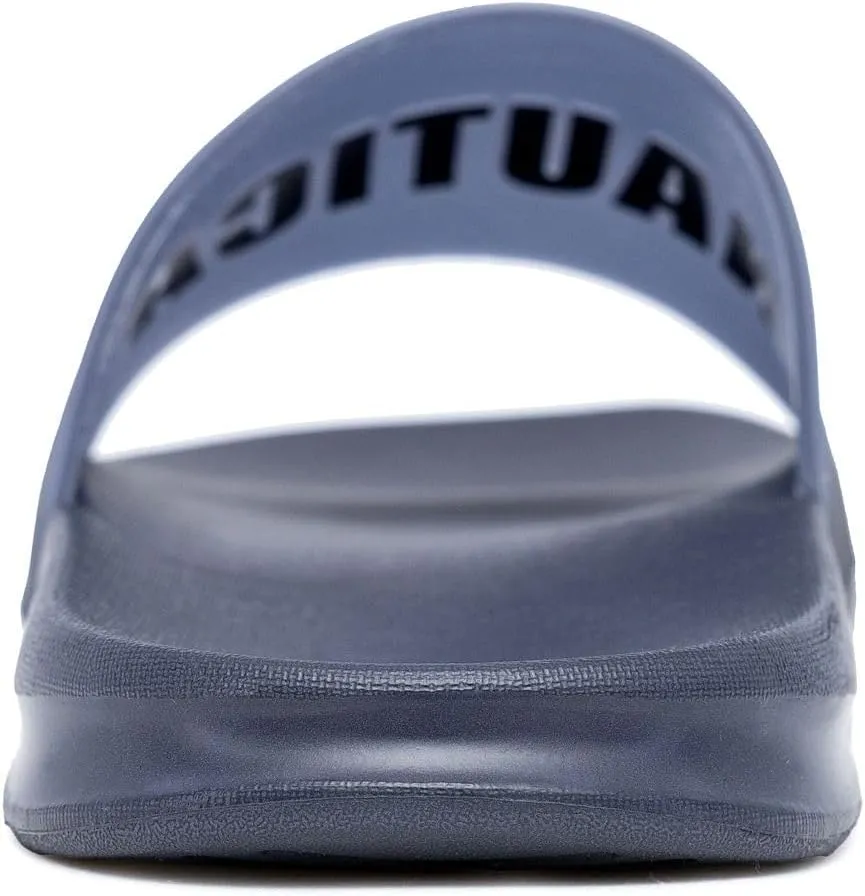 Nautica Men's Slide Sandals  Comfortable Slip-On Pool & Beach Shoes with Cushioned Footbed for Casual Wear