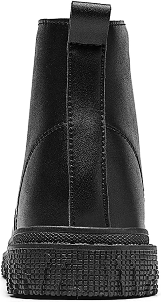 New Men's Ankle Boots Non Slip Waterproof Derby Special sole Cowhide Leather Stylish Vintage Dress