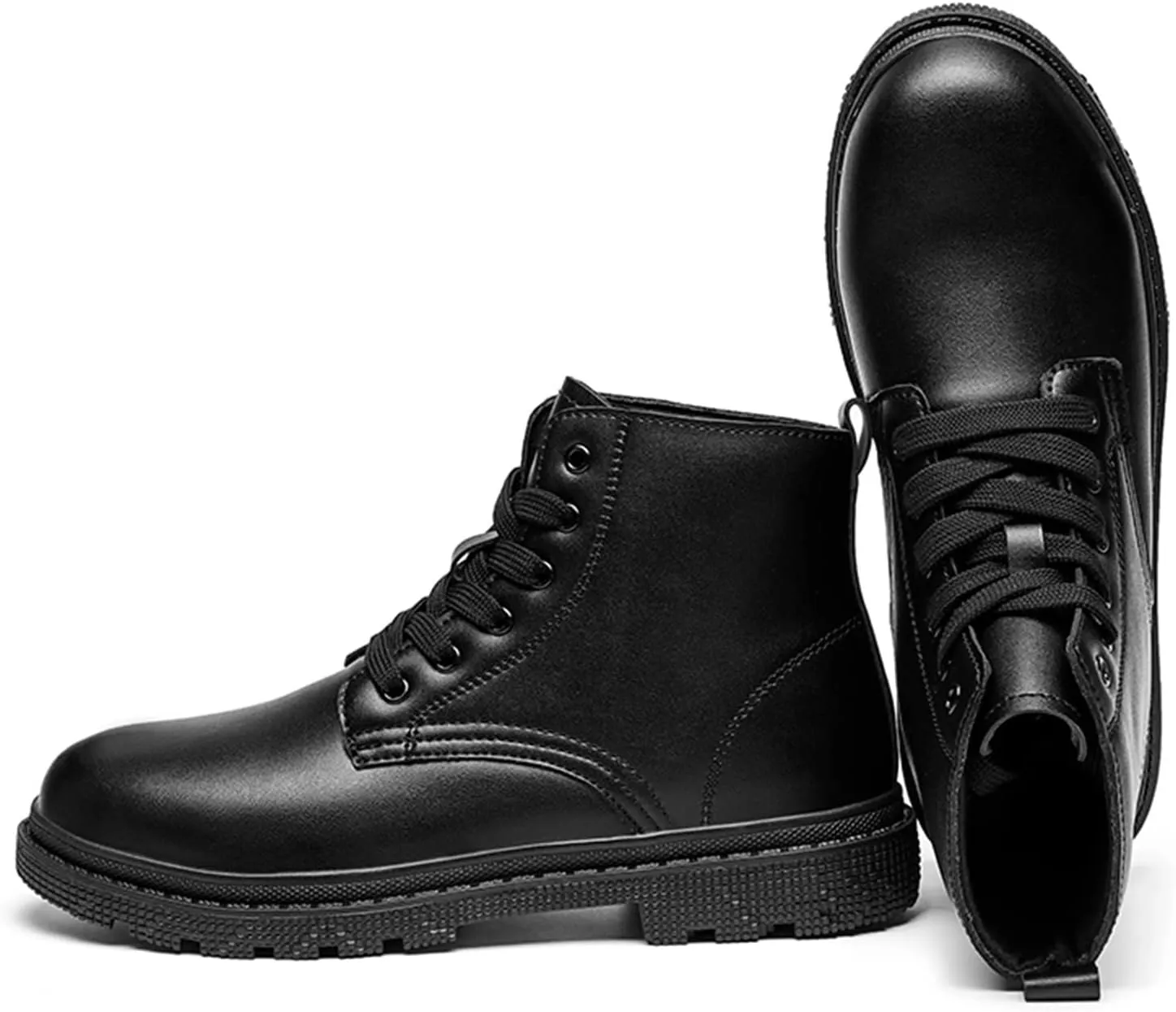 New Men's Ankle Boots Non Slip Waterproof Derby Special sole Cowhide Leather Stylish Vintage Dress