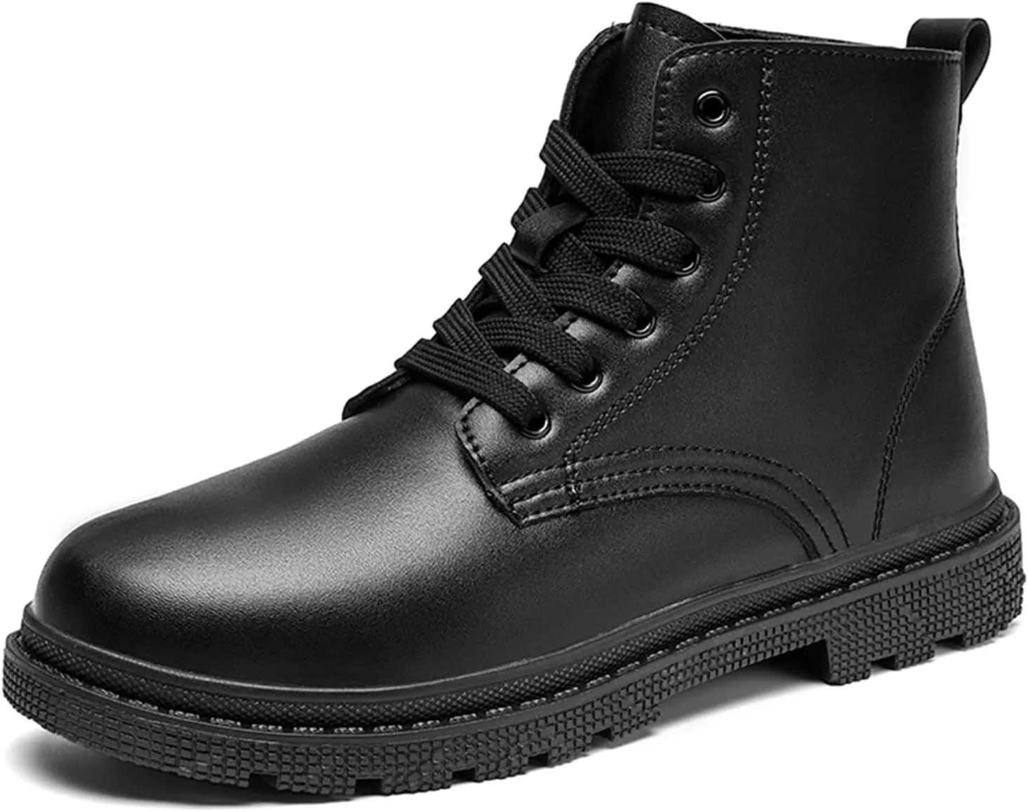New Men's Ankle Boots Non Slip Waterproof Derby Special sole Cowhide Leather Stylish Vintage Dress