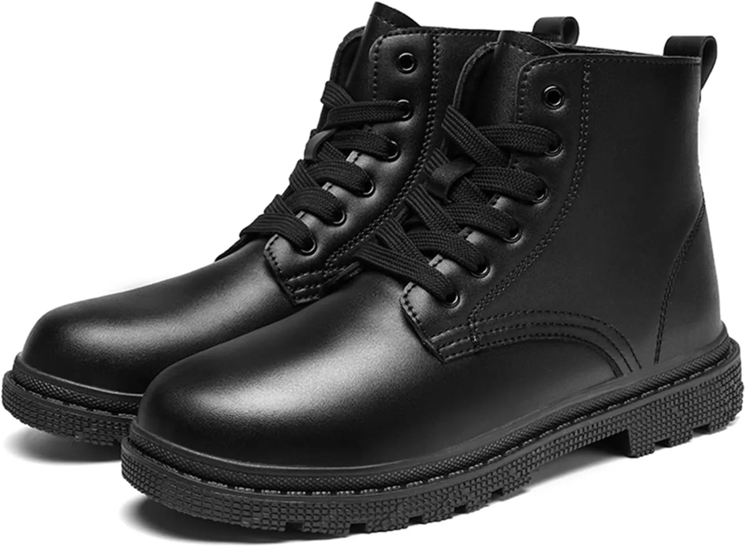 New Men's Ankle Boots Non Slip Waterproof Derby Special sole Cowhide Leather Stylish Vintage Dress
