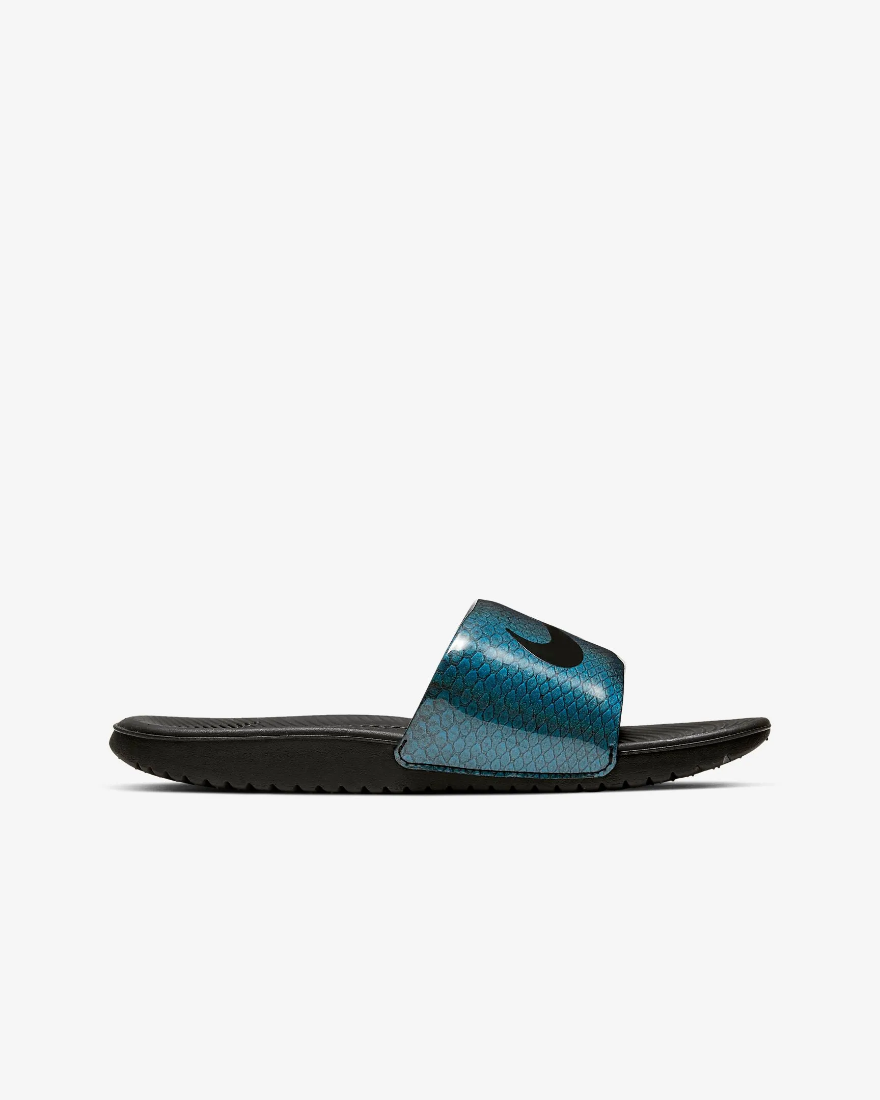 Nike Kawa Slides "Baby Dragon" (Blue Hero/Aurora/Black)