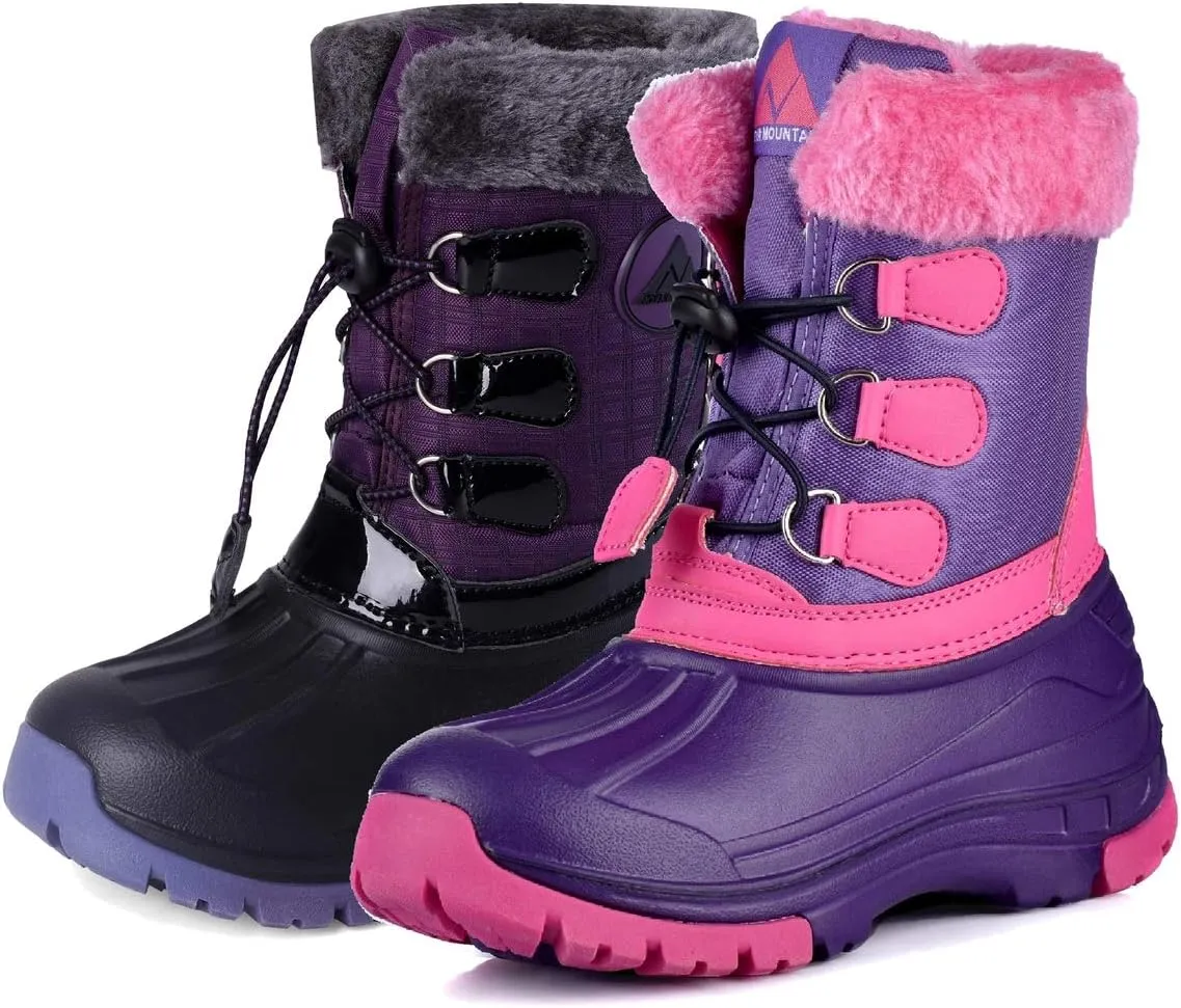 Nova Mountain Boy's and Girl's Waterproof Winter Snow Boots