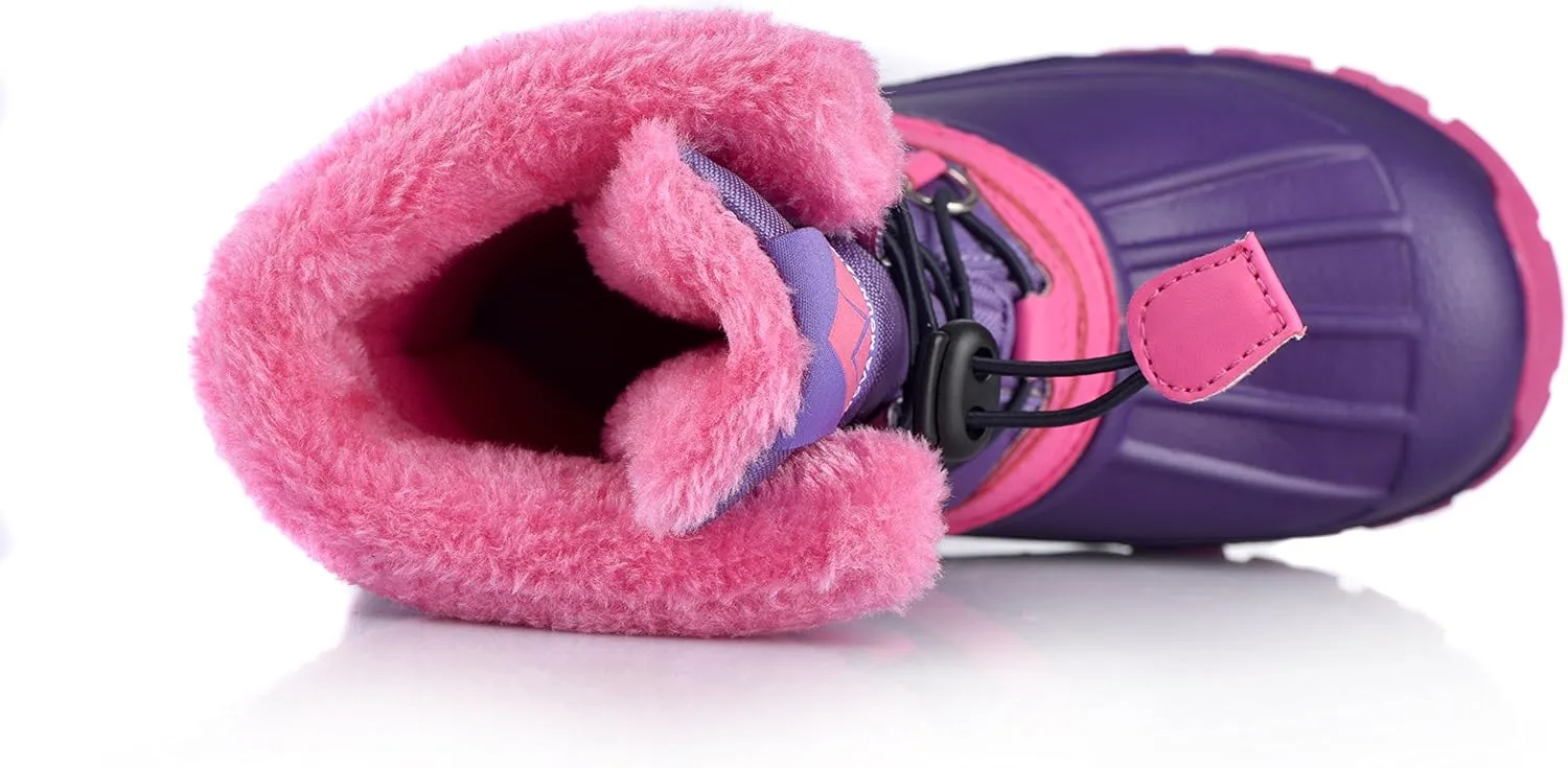 Nova Mountain Boy's and Girl's Waterproof Winter Snow Boots