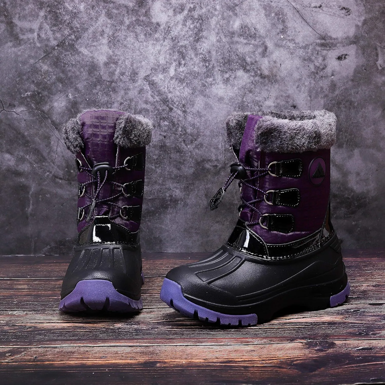 Nova Mountain Boy's and Girl's Waterproof Winter Snow Boots