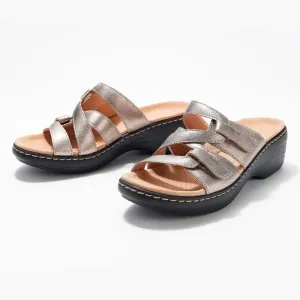 OCW Orthopedic Sandals Women Anti-shock Hook&loop Wedge Sandals Plus Size Vintage Summer