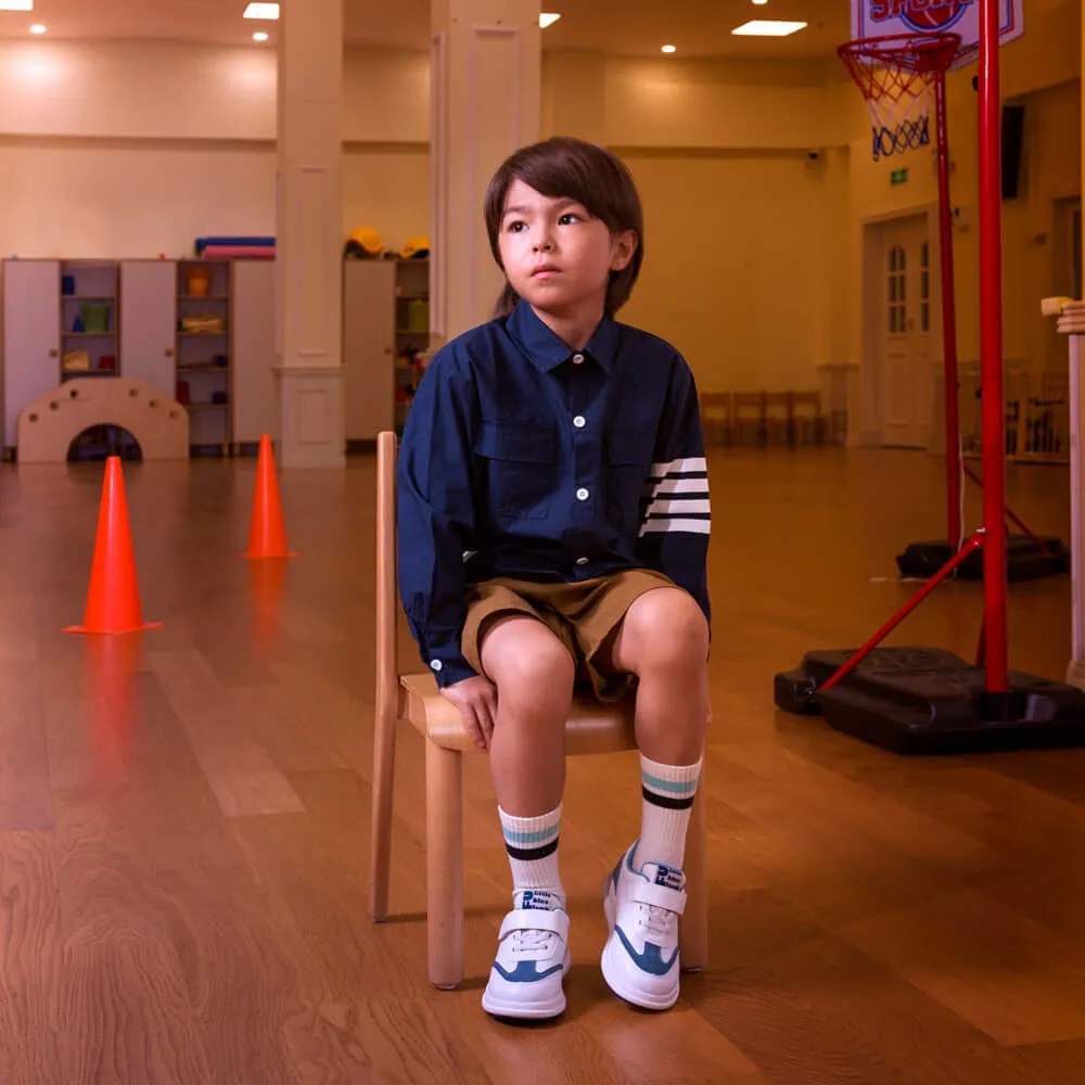 On The Run Soft Sole Anti-slip Boy Blue Sneakers