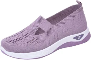 Orthopedic Shoes for Women Footwear Walking Sneakers Woven Breathable Running Shoes Arch Support Soft Sole Slide