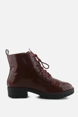 Rainbow Laces Combat Ankle Boots | 100% Synthetic Leather