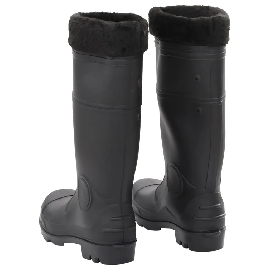 Rian Boots with Removable Socks Black Size 40 PVC