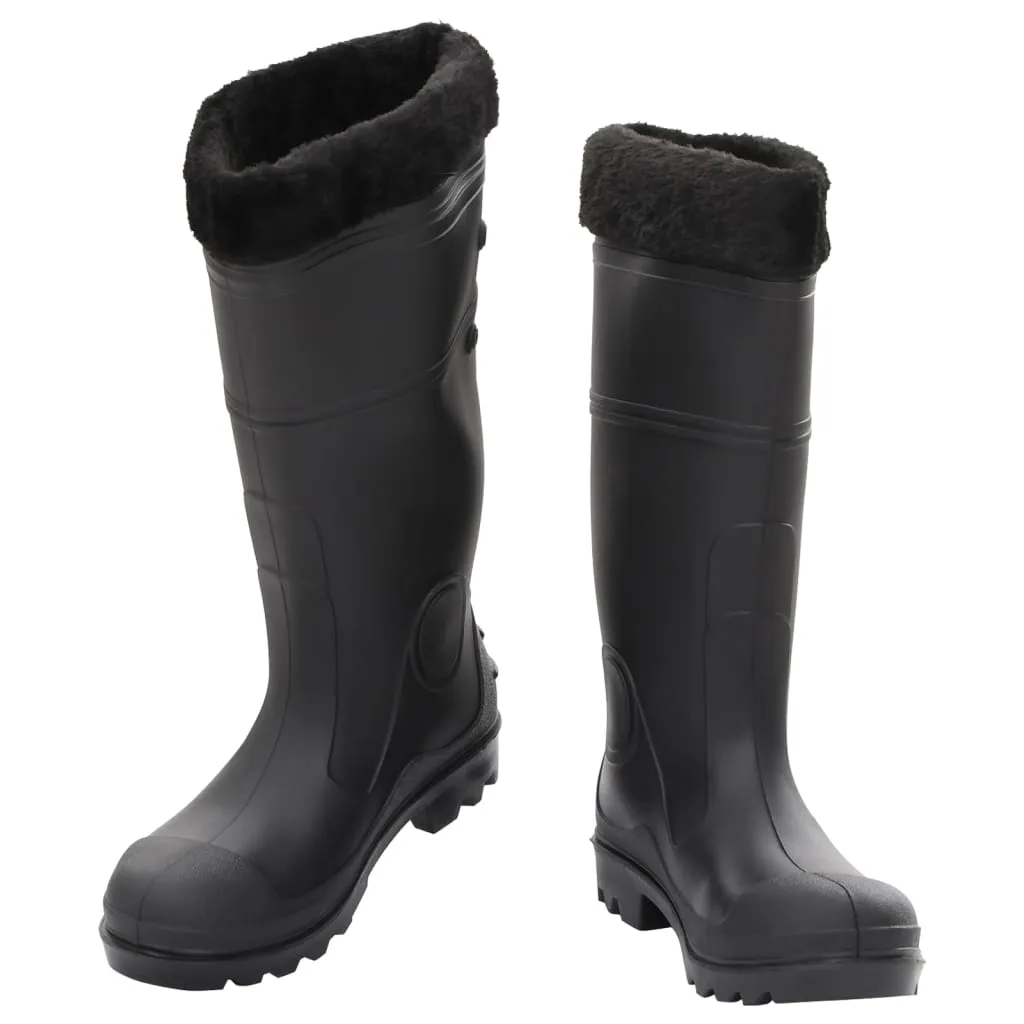 Rian Boots with Removable Socks Black Size 40 PVC
