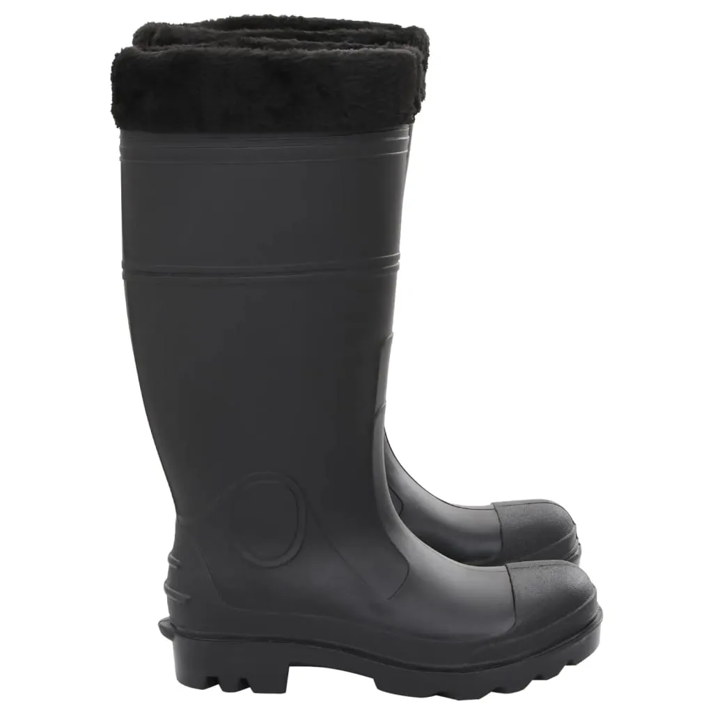 Rian Boots with Removable Socks Black Size 40 PVC