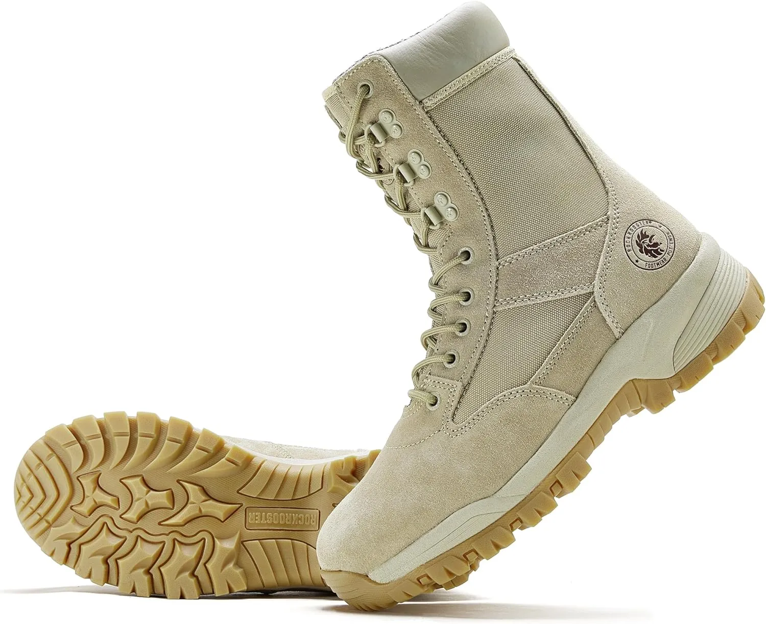 ROCKROOSTER Tactical Boots for men, Comfortable Anti-Fatigue Tech, Durable, Quick Dry Combat Boots