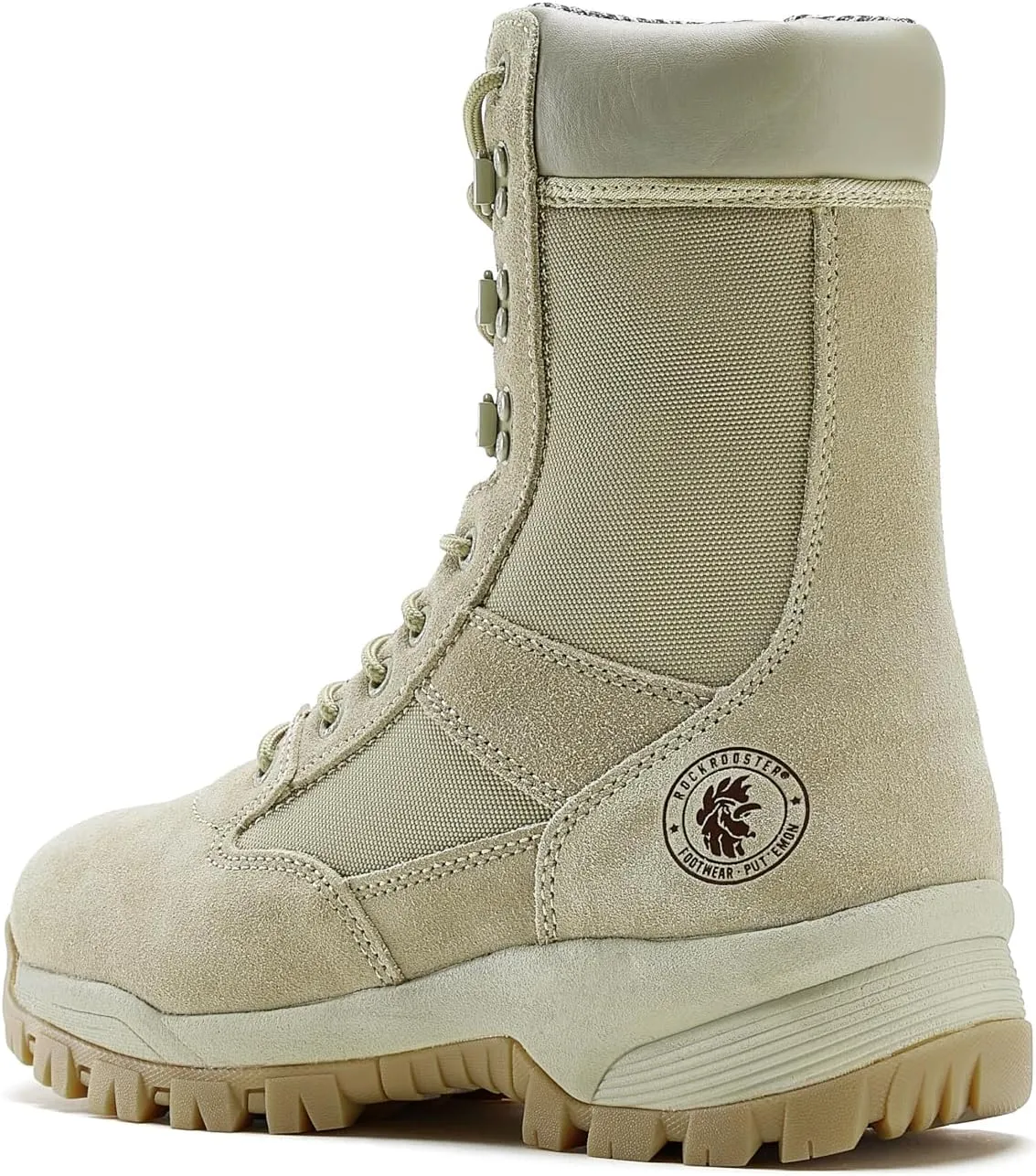 ROCKROOSTER Tactical Boots for men, Comfortable Anti-Fatigue Tech, Durable, Quick Dry Combat Boots