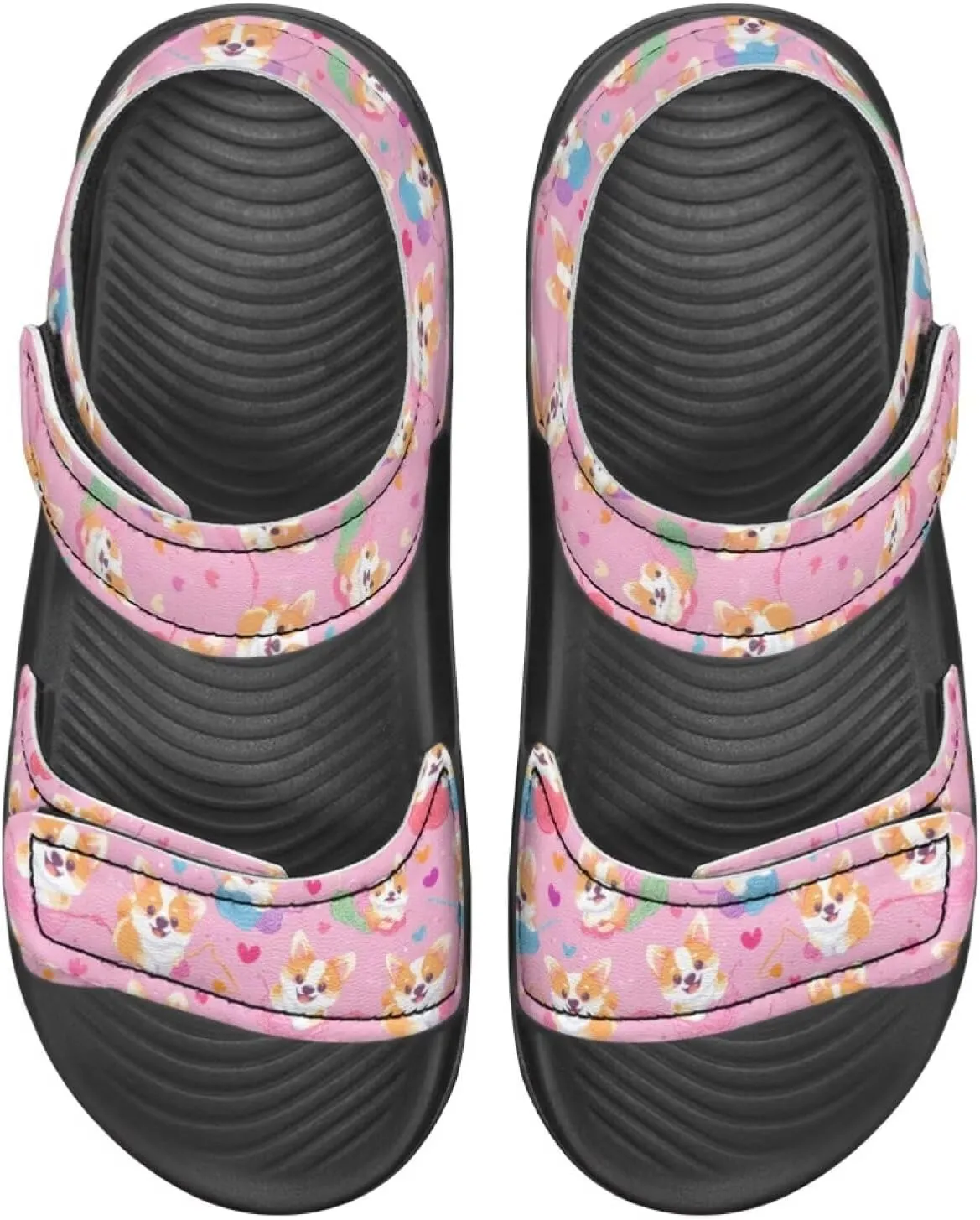 Sandals for Kids Girls Summer Shoes Slide Sandals with Non Slip Sole Lightweight Kids Flat Slides Beach Shoes