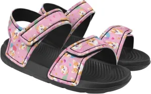 Sandals for Kids Girls Summer Shoes Slide Sandals with Non Slip Sole Lightweight Kids Flat Slides Beach Shoes