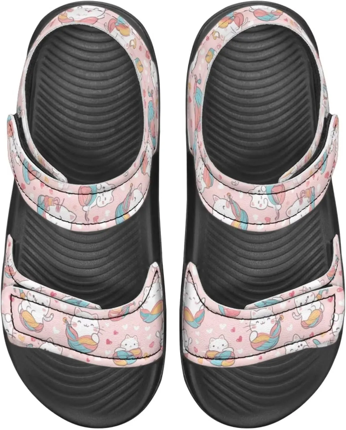 Sandals for Kids Girls Summer Shoes Slide Sandals with Non Slip Sole Lightweight Kids Flat Slides Beach Shoes