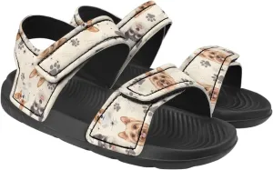 Sandals for Kids Girls Summer Shoes Slide Sandals with Non Slip Sole Lightweight Kids Flat Slides Beach Shoes