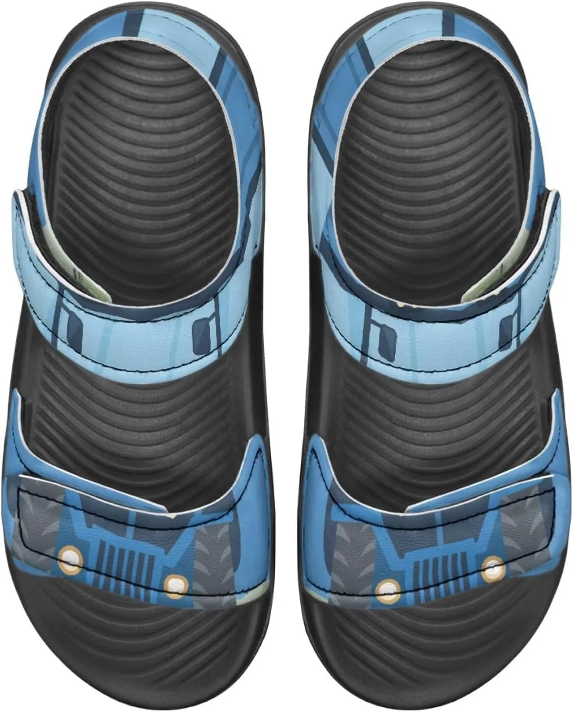 Sandals for Kids Summer Shoes Slide Sandals with Adjustable Strap Open Toe Boys Slides Lightweight Toddler Shoes