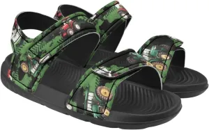 Sandals for Kids Summer Shoes Slide Sandals with Adjustable Strap Open Toe Boys Slides Lightweight Toddler Shoes