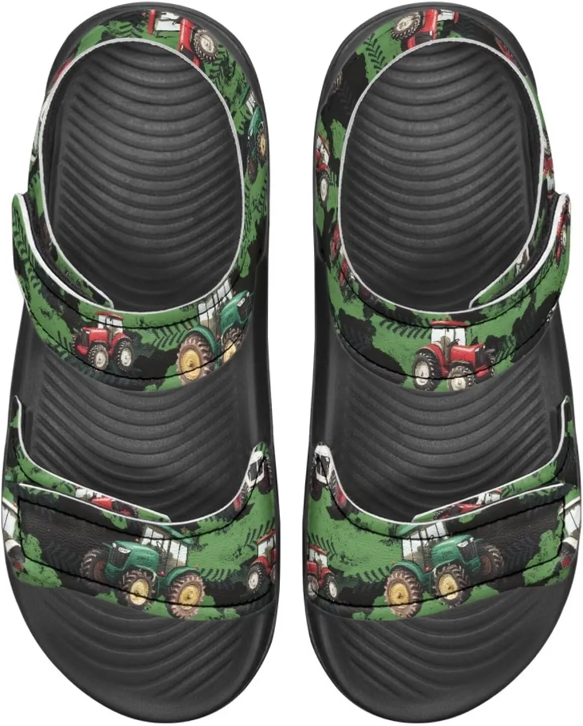 Sandals for Kids Summer Shoes Slide Sandals with Adjustable Strap Open Toe Boys Slides Lightweight Toddler Shoes