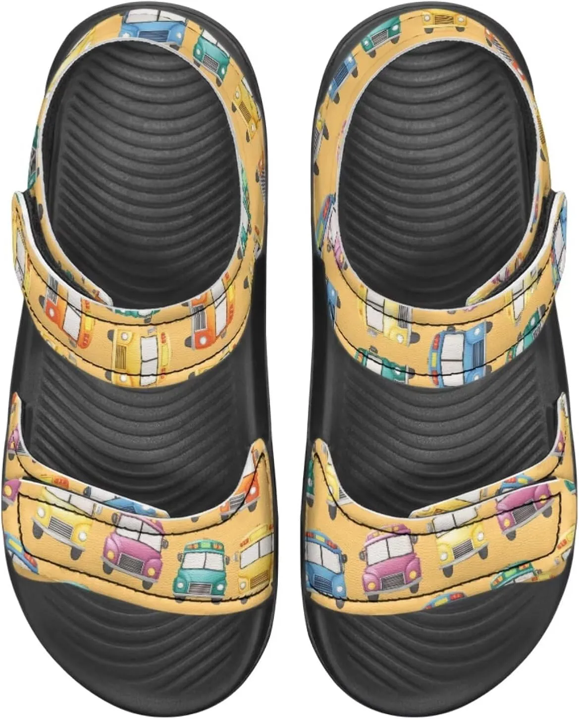 Sandals for Kids Summer Shoes Slide Sandals with Adjustable Strap Open Toe Boys Slides Lightweight Toddler Shoes