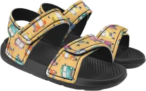 Sandals for Kids Summer Shoes Slide Sandals with Adjustable Strap Open Toe Boys Slides Lightweight Toddler Shoes