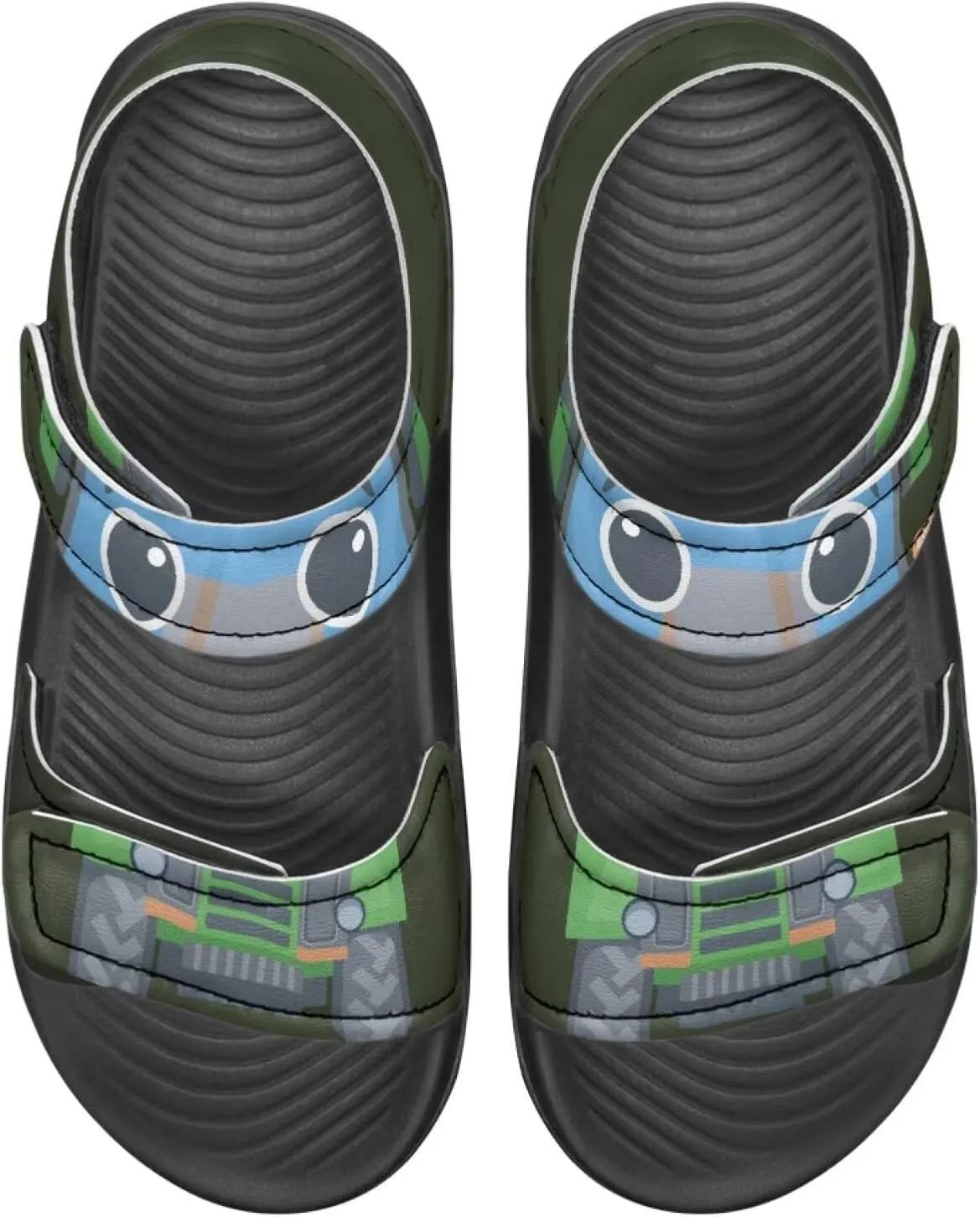 Sandals for Kids Summer Shoes Slide Sandals with Adjustable Strap Open Toe Boys Slides Lightweight Toddler Shoes