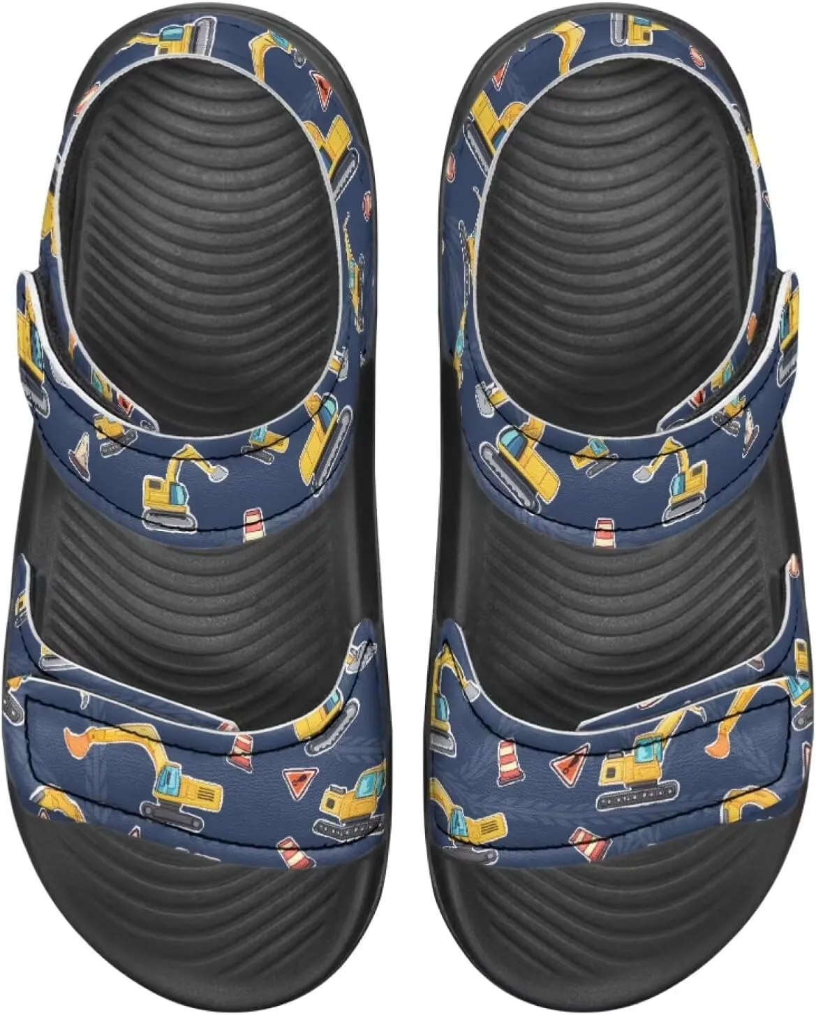 Sandals for Kids Summer Shoes Slide Sandals with Adjustable Strap Open Toe Boys Slides Lightweight Toddler Shoes