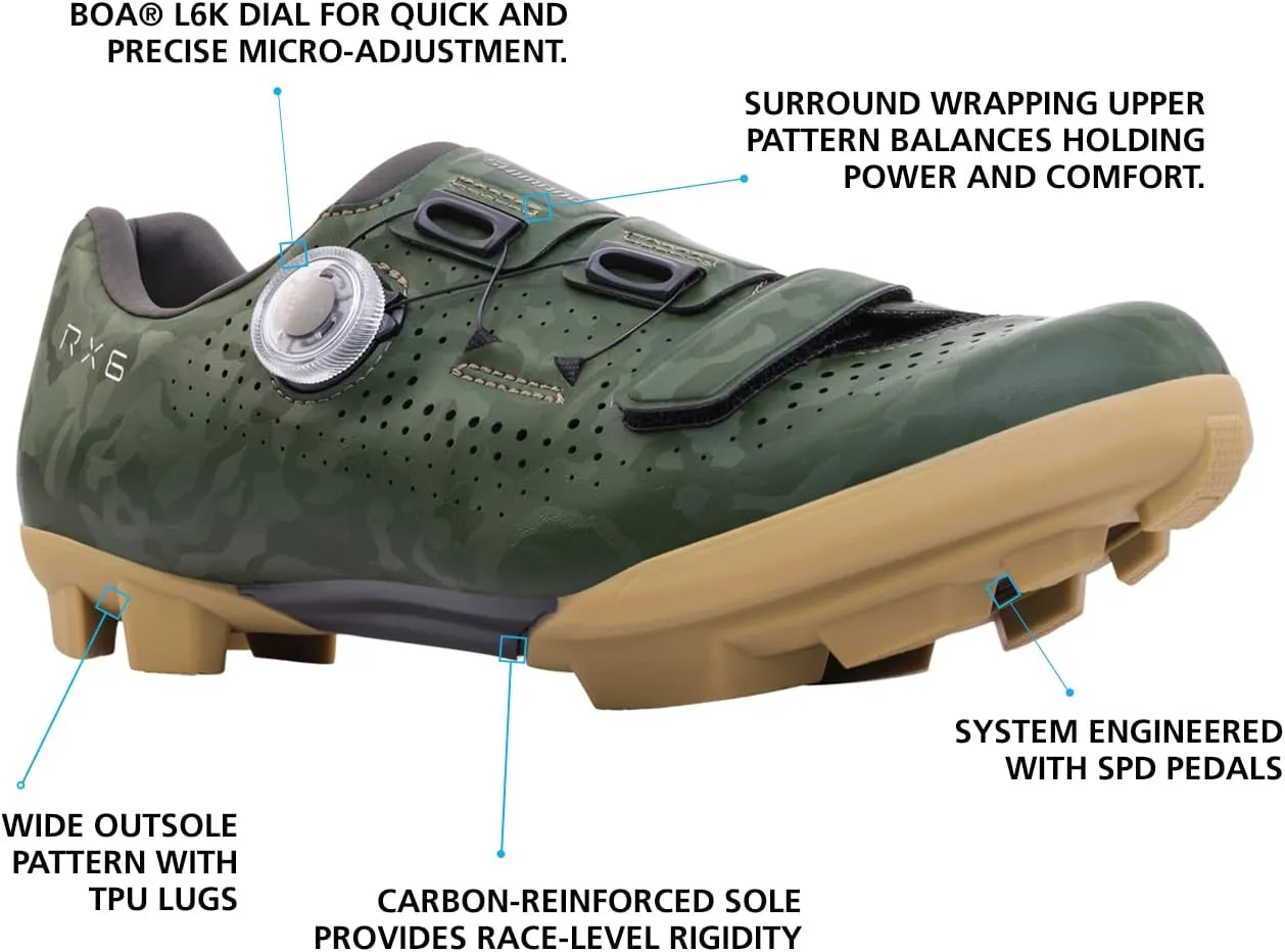 SHIMANO SH-RX600 Mens Versatile Gravel Cycling Shoe