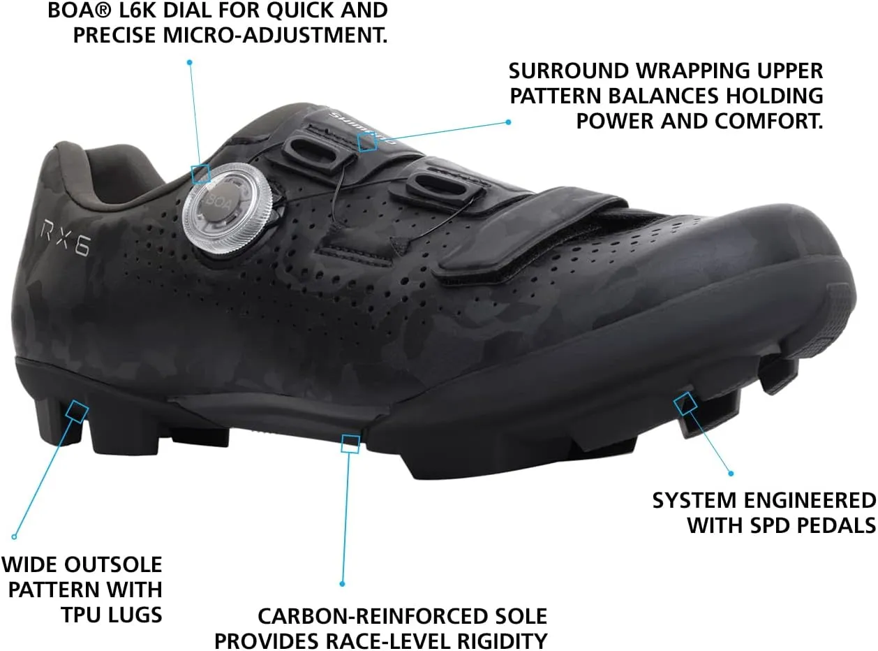 SHIMANO SH-RX600 Mens Versatile Gravel Cycling Shoe