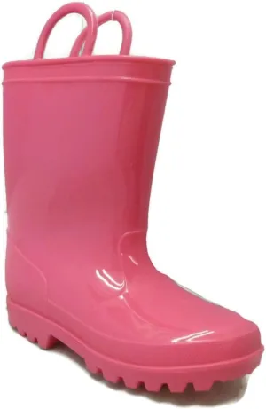 SkaDoo Pink Kids Waterproof Rain Boots  Durable, Non-Slip Wellies for Toddlers & Children 8 M US Toddler