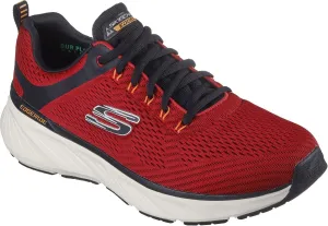 Skechers - Mens Relaxed Fit: Edgeride - Contention Sneakers, Color Red/Black, Size: 7.5 M US