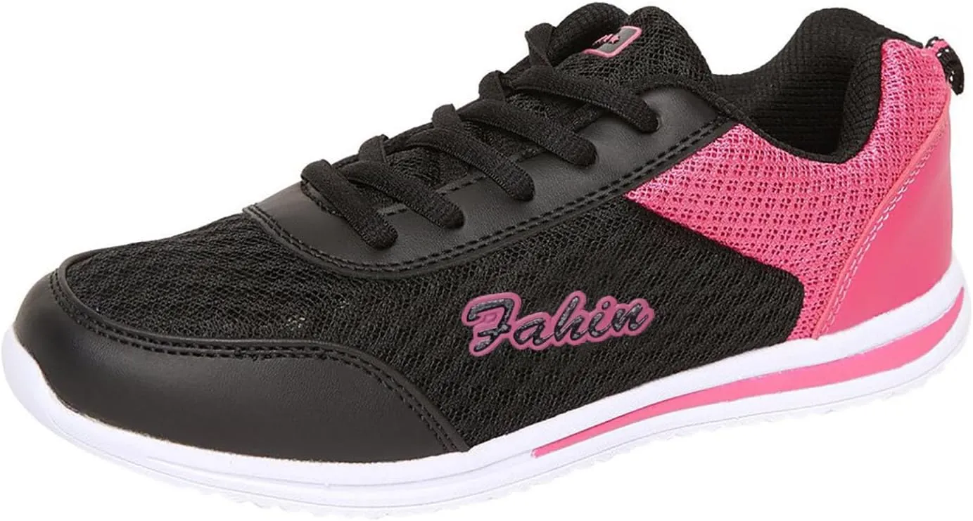 Sneakers for Women Walking Shoes Soft Thick Lace Up Breathable Running Sneakers Non Slip Lightweight Casual Shoes