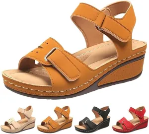 Soft & Stylish Wedge Sandals for Comfort 2025 Orthopedic Walking Platform Sandals Sport Ankle Strap Summer Slides