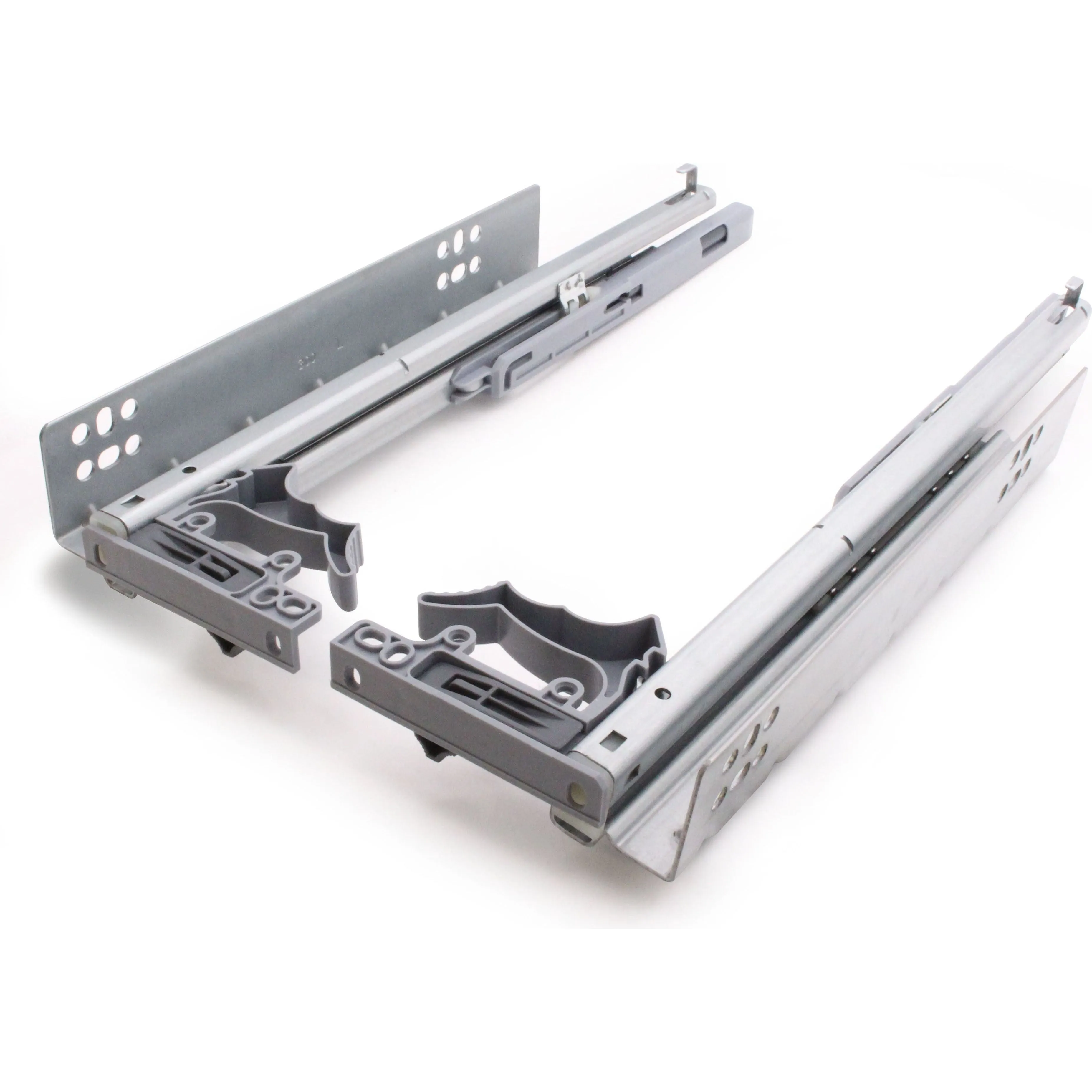 Soft Close Concealed Undermount Drawer Runners Double Extension 30kg Max 350mm