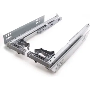 Soft Close Concealed Undermount Drawer Runners Double Extension 30kg Max 350mm