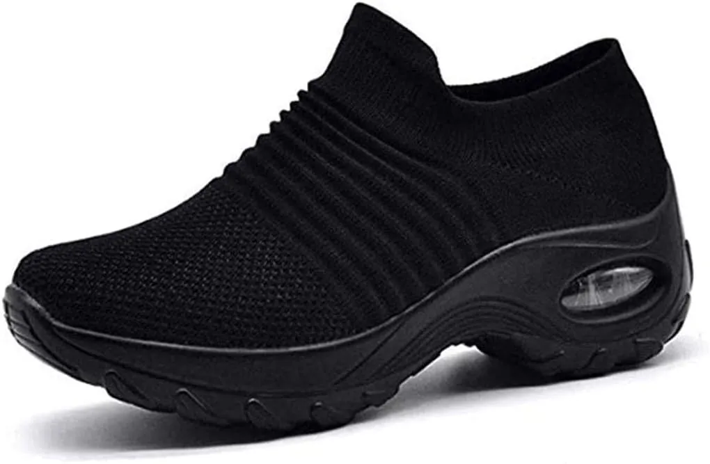 Super Soft Womens Walking Shoes Ladies Soft Comfy Sole Sneakers Sock Shoes