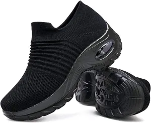 Super Soft Womens Walking Shoes Ladies Soft Comfy Sole Sneakers Sock Shoes