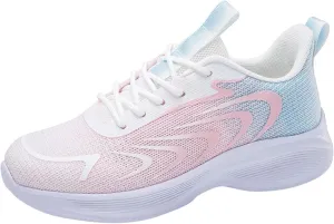 Tennis Shoes Womens Walking Fashion Lace Up Comfortable Soft Sole Sneakers Summer Lightweight Breathable Workout Shoes