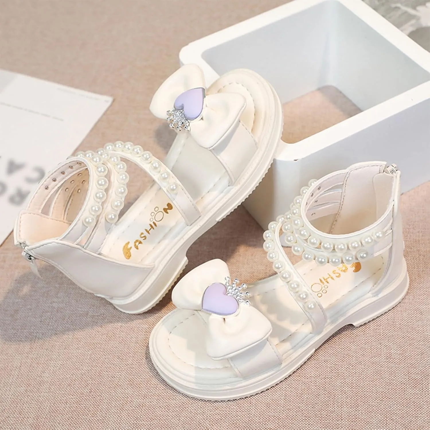 Toddler Girls Sandals Fashionable And Versatile Shoes For Middle And Large Children Soft Soles For Little Girls Children's Shoes Sandals Athletic Lightweight