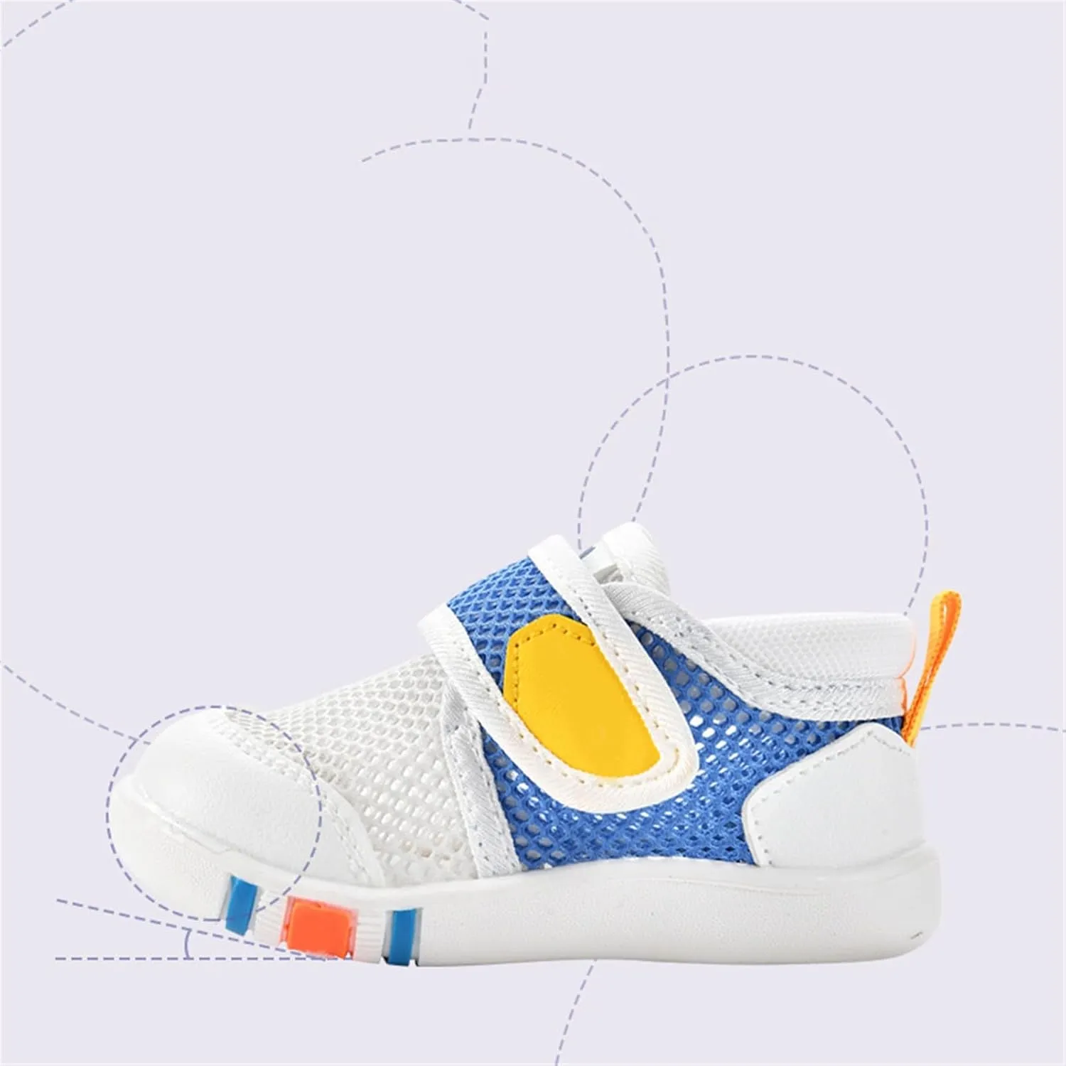 Toddler Walking Shoes Boys Girls Lightweight Breathable Mesh Non-Slip Running Sneakers Kids Summer Hook Loop Sandals